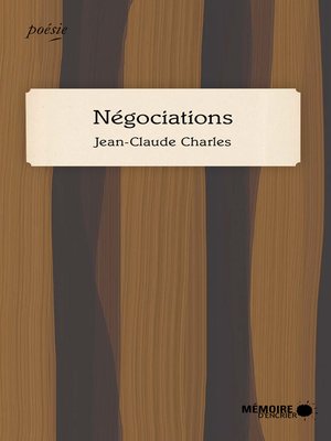 cover image of Négociations